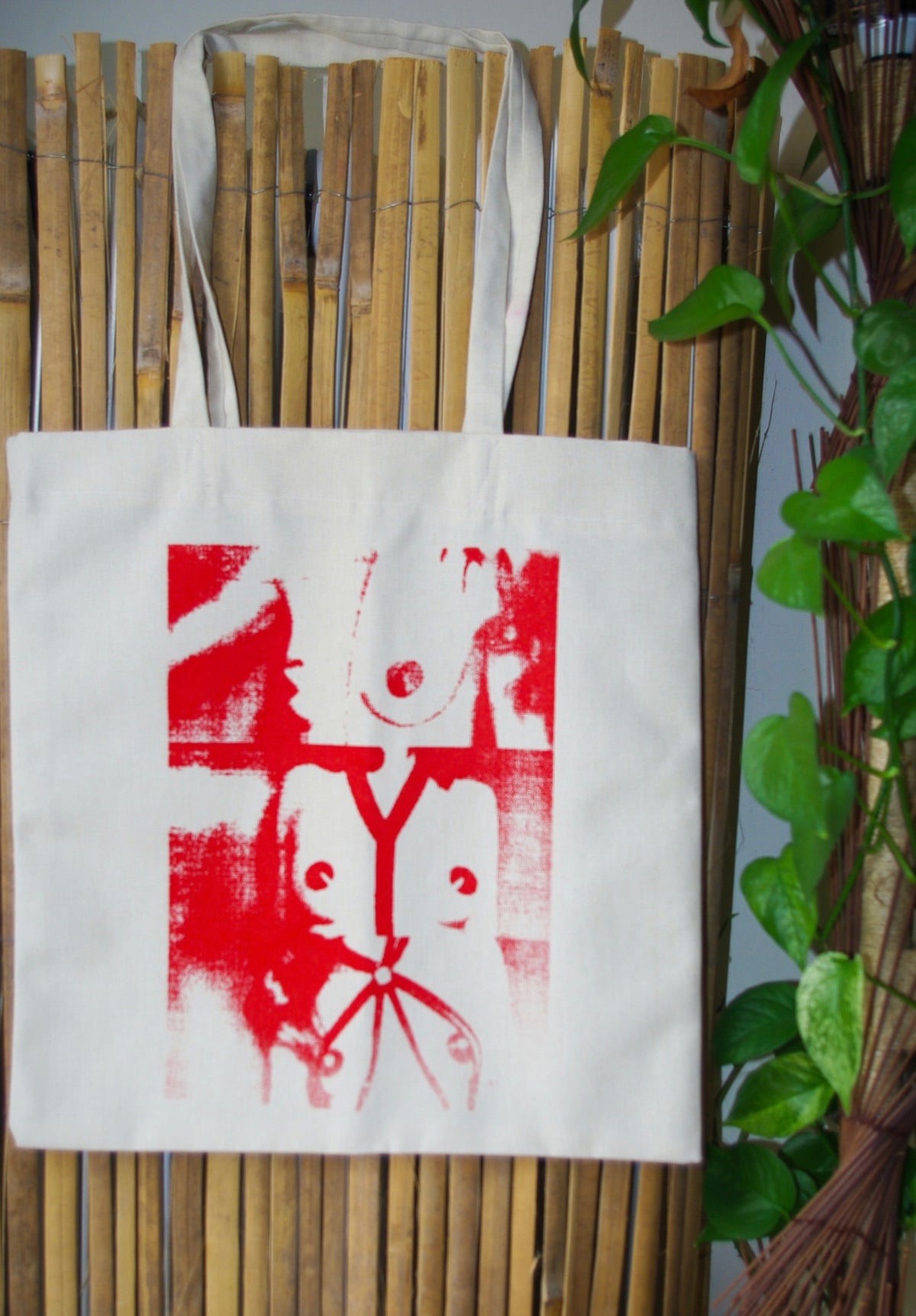 x3 Red Tote Bag
